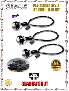 ORACLE Lighting Pre-Runner Style LED Grill Light Kit Blue For Jeep Gladiator JT - Picture 1 of 12