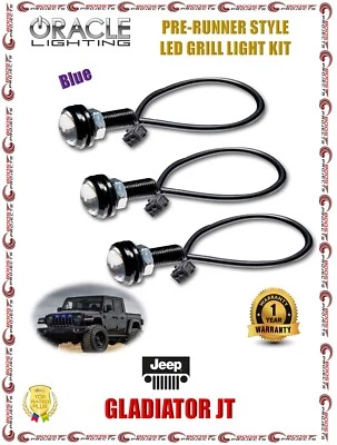 ORACLE Lighting Pre-Runner Style LED Grill Light Kit Blue For Jeep Gladiator JT - Image 1 of 4