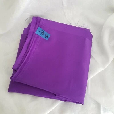 Fabric Cut Remnants Purple Shiny  (1-7/8 yards) Crafts - Image 1 of 4