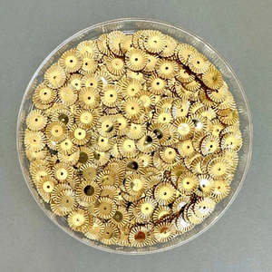 Runde ausgefallene Pailletten/flach lose 250 x 10 mm. Gekräuselte Kante. Nähen/Kostüm/Basteln - Bild 1 von 2