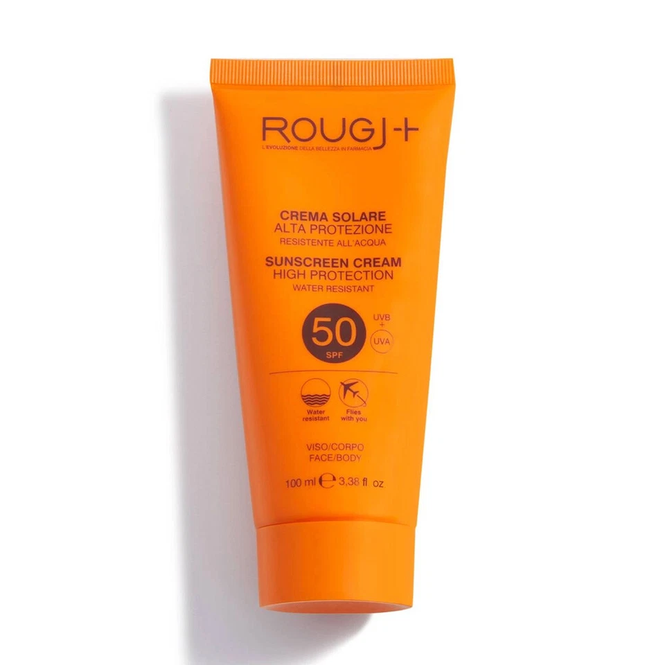 Rougj Solare - Crema Solare SPF50 Protezione Alta Viso e Corpo, 100ml - Immagine 1 di 1