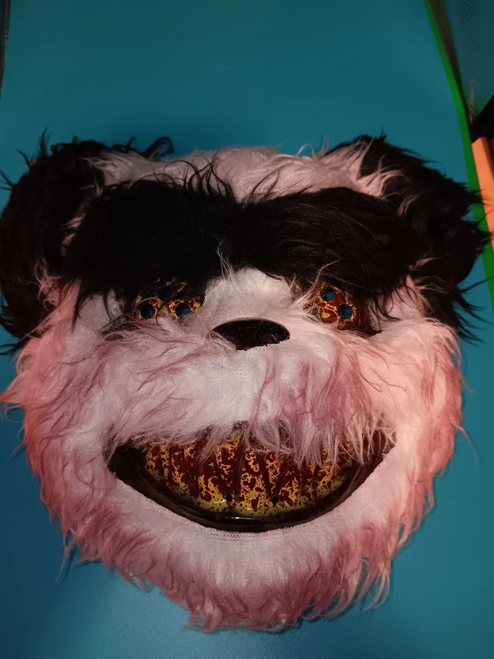 Máscara de oso panda aterrador Halloween/Cosplay máscara sangrienta malvada Foto 1 de 4