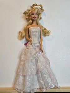 Barbie Doll Wedding Day Sparkle Dress 2008 On Wrong Grow Hair Doll EUC C110 - Picture 1 of 18
