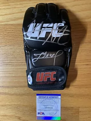 Khabib And Umar Nurmagomedov Signed UFC Glove PSA/DNA Young Eagle And Champ Rare - Image 1 of 4