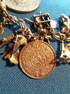 Vintage Sterling Silver Charm Bracelet with 20 Charms - 70 Grams - Bild 1 von 8