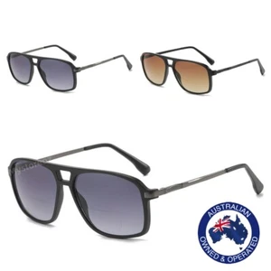 Bifocal Mens Women Magnifying Eyeglasses Sunglasses Tinted Reading Glasses - Picture 1 of 18