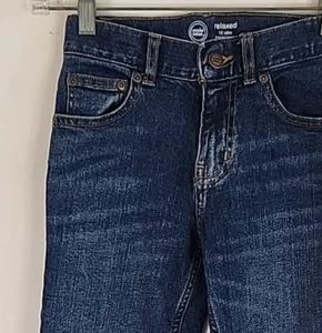 Wonder Nation Girls Stretch Relaxed Adjustable Waist Blue Jeans, Size 10 Slim - Picture 1 of 11