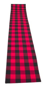 Franklin Red and Black Checked Table Runner 13x72 inches - Bild 1 von 2