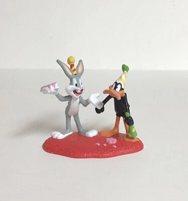 Cake Topper Bugs Bunny Daffy Duck 1995 Warner Bros Collectible - Image 1 of 4