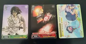Weiss Schwarz Anime Expo AX 2022 PR Promo Cards Set Of 3 Chnsw Mn, Eren, Mbmems - Picture 1 of 2