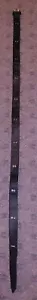 BLACK LEATHER BELT - 55" LONG - Picture 1 of 2