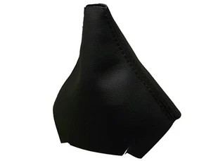 Black Stitch Fits VOLKSWAGEN NEW BEETLE (1998-2005) Gear Gaiter 100% Leather - Picture 1 of 1