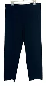 Eileen Fisher Womens Pants Leggings Medium Black Pull On Stretch - Picture 1 of 5