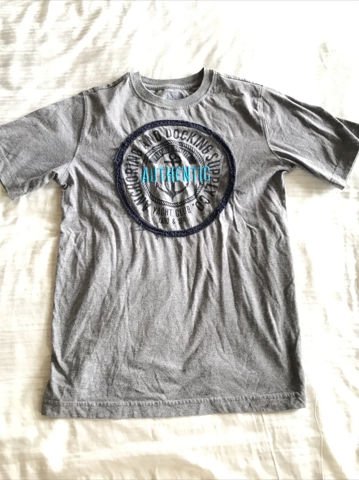 CANYON RIVER BLUES Authentic YACHT CLUB gray t-shirt 100% recycled Sz L (14/16) - Image 1 of 4