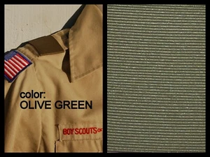 BOY CUB SCOUT Pair Shoulder Loops Epaulet - FOREST GREEN OLIVE Save on qty! - Picture 1 of 2