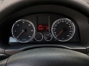 For  VW Caddy 2004-2010 Polished Aluminum Dashboard Trim dash Cluster Rings 4pcs - Picture 1 of 5