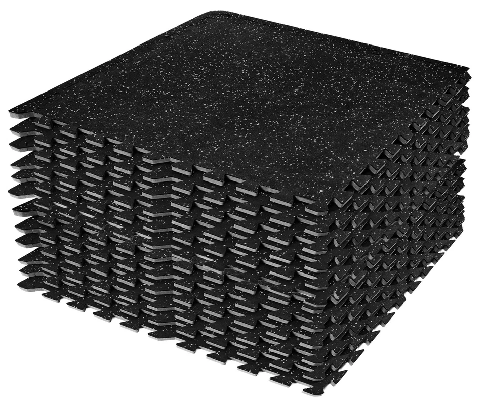 Tapete intertravado Sivan Fitness 1/2" borracha alta densidade piso de espuma EVA - 12 peças - Imagem 1 de 1