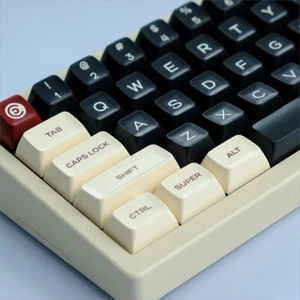 SA Profile Keycap Rome Black Red White PBT Double Shot Keycap Set - Picture 1 of 7