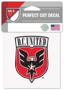 MLS D.C. United Logo on 4"x4" Crest Perfect Cut Decal Single by WinCraft - Picture 1 of 1