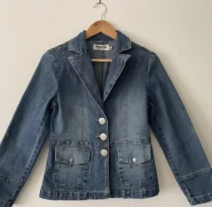 Face Off Faded Denim Blazer - Picture 1 of 4