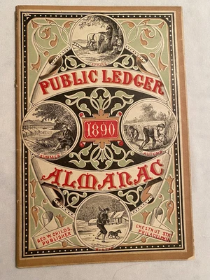 1890 Public Ledger  ALMANACK - Image 1 of 3