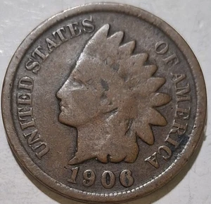 1906 Indian Head Cent (2) - Picture 1 of 2