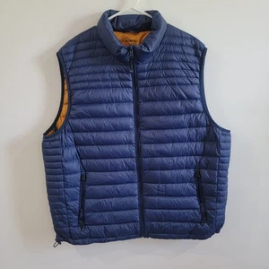 Solaris Mens Puffer Vest Size XL Natural Down Blue Gorpcore Outdoor Hiking - Picture 1 of 7