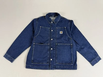 CARHARTT WIP OG DOUBLE FRONT JACKET BLUE STONE WASHED M NWT - Image 1 of 4