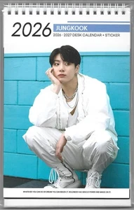 BTS Jungkook Photo Calendar 2026 & 2027 K-POP 2025.10-1 - Foto 1 di 3