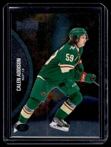 2021-22 SkyBox Metal Universe Blue Spectrum Calen Addison Minnesota Wild #162 - Picture 1 of 2