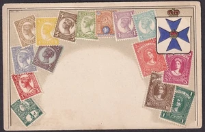 Ottmar Zieher Queensland Briefmarken geprägte Postkarte - Bild 1 von 2