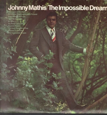 Johnny Mathis Impossible Dream LP vinyl UK Cbs 1969 orange label issue stereo - Photo 1/3