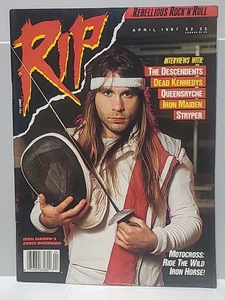 RIP Magazine April 1987 Bruce Dickinson Iron Maiden Dead Kennedys Stryper - Picture 1 of 3