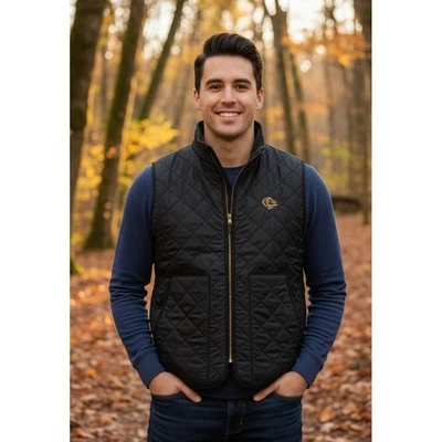 Chaleco Barbour Acolchado Forrado de Vellón Negro Cremallera Para Hombre L Negro Chaleco Exterior Foto 1 de 4