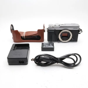 [Near Mint] FUJIFILM X-E1 16.3MP Body Only Digital SLR Silver from Japan - Picture 1 of 11