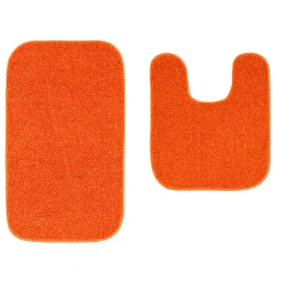 НОВЫЙ 2ШТ ОДНОТОННЫЙ КОВРИК ДЛЯ ВАННОЙ КОМНАТЫ КОНТУРНЫЙ КОВЕР НАБОР MUITIPURPOSE #26 - Изображение 1 из 2