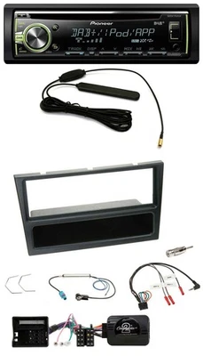 Pioneer MP3 USB CD DAB Lenkrad Autoradio für Opel Corsa C 2004-2006 schwarz - Bild 1 von 4