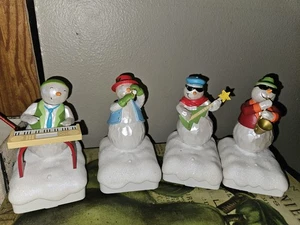 Hallmark 2010 Wireless Snowman Band 4er Set alle 4 getestet funktionieren - Bild 1 von 3