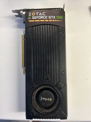 Zotac NVIDIA GEFORCE GTX 760 2 GB GRAPHICS CARD DDR5 PCIe 3.0 GPU - Image 1 of 2
