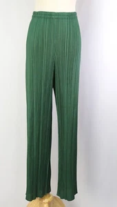PLEATS PLEASE Green Pants ISSEY MIYAKE 194 1950 - Picture 1 of 6