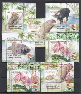 Philippinen 2712-16 2713a 2715a KOMPLETTE Tierblätter (ohne Falz) - Bild 1 von 1