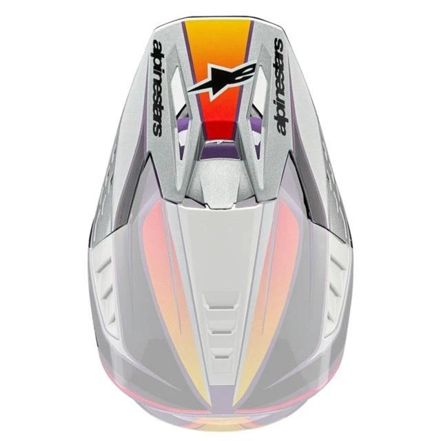 Visera Alpinestars 8986723-3919-OS para casco de vela S-M5 - violeta/negro/plateado Foto 1 de 1