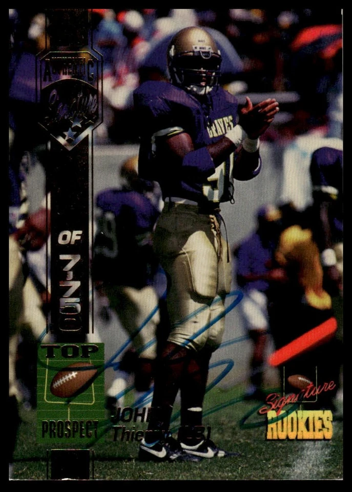 1994 Signature Rookies #54 John Thierry Autographs #/7750 - Image 1 of 2