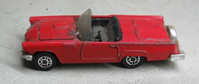 De colección Corgi Ford Thunderbird 1980 rojo convertible capó abierto Foto 1 de 4