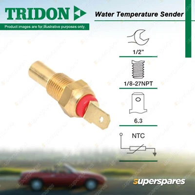 Tridon Water Temperature Gauge Sender for Ford Fairlane NA NC NF NL - image 1 of 3