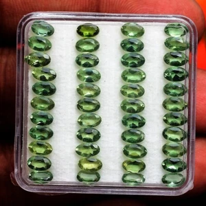 44 Pcs Natural Apatite 5mmx3mm Oval Faceted Cut Untreated Dazzling Gemstones Lot - Picture 1 of 5