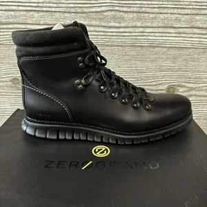 Botas de Senderista Cole Haan Para Hombres Zerogrand Cuero Negro Talla 9 C30403 NUEVAS EN CAJA - Imagen 1 de 7
