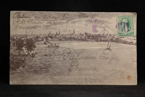 Minnesota: Worthington 1888 #213 Allver Town View cubierta ilustrada - Imagen 1 de 2