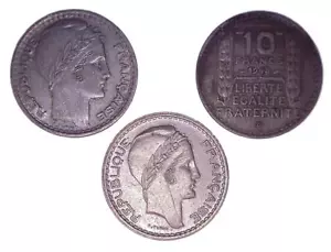 Set of 12 French KM909 (VF-XF) 10 Francs Coin from France! 🇫🇷 Free Shipping! - Picture 1 of 1