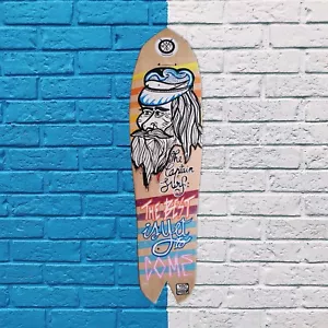 skateboard by @matdisseny - skate art recycled deck "Captain Surf" - Imagen 1 de 3